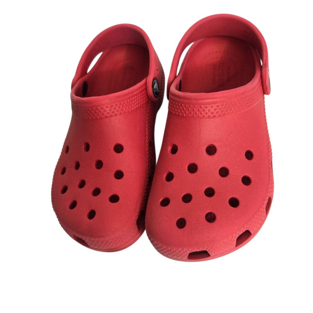 Crocs Youth Classic Clogs Size 12 Pink Big Kid Lightweight Casual Comfort